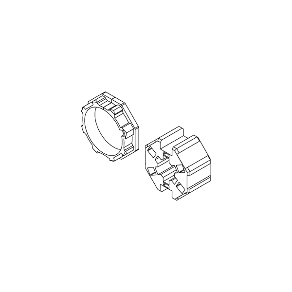 Adaptor and coupling for motor SOMFY and SIMU